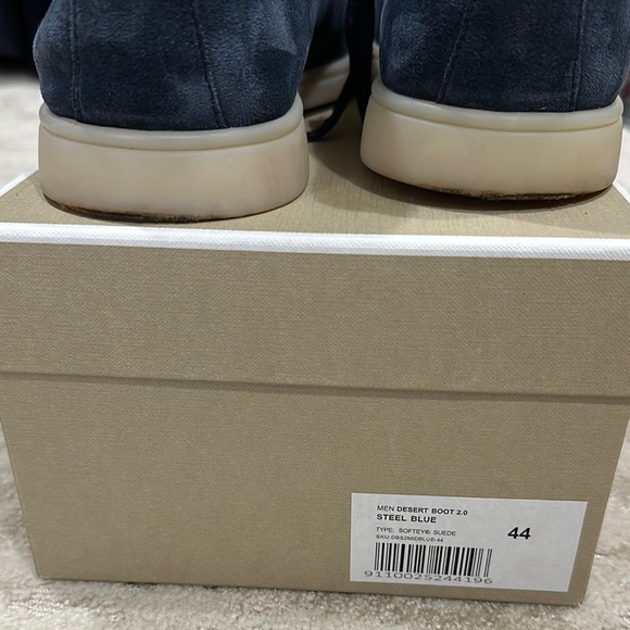 Aurelien- Desert Boot 2.0- like new! Worn once. Men's Blue Suede Chukka Boots - Picture 6 of 14